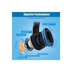 Bengoo G9000 Kulaklık Kulaküstü Oyuncu Kulaklık Siyah