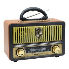 EVERTON RT-863 NOSTALJİK RADYO USB-TF-MP3-AUX-FM BLUETOOTH DESTEKLİ KUMANDALI MÜZİK KUTUSU