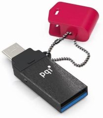 FLASH BELLEK 64GB USB BELLEK 3.0 USB 301 OTG CONNECT PQI