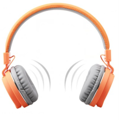 KULAKLIK MİKROFONLU 104dB 20Hz-20KHz KULAKÜSTÜ KULAKLIK TURUNCU YIHAO YH-806