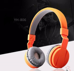 KULAKLIK MİKROFONLU 104dB 20Hz-20KHz KULAKÜSTÜ KULAKLIK TURUNCU YIHAO YH-806