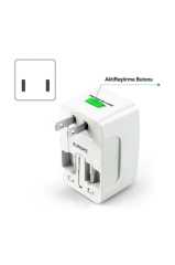 S-link Slx-04A Universal 1A 2SB Akım Korumalı Çevirici Priz Adaptör