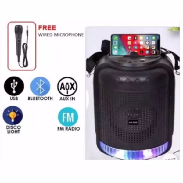 SK-1101 TAŞINABİLİR HOPARLÖR ŞARJLI USB-SD-AUX-FM BLUETOOTH'LU HOPARLÖR