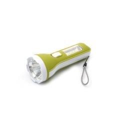 PANTHER PT-1515 EL FENERİ 1W 4 ADET COB LED DERİ GÖRÜNÜMLÜ PLASTİK GÖVDE YEŞİL EL FENERİ