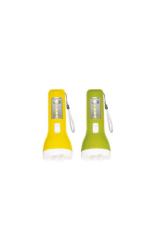 PANTHER PT-1515 EL FENERİ 1W 4 ADET COB LED DERİ GÖRÜNÜMLÜ PLASTİK GÖVDE SARI  EL FENERİ