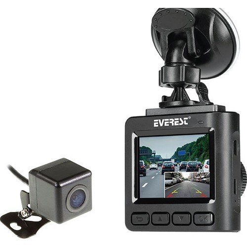 Everest Evercar X19 LCD 2.0 Ips, 320*240 TP-8028A G-Sensör 1920*1080 Ön ve Arka Araç İçi Kamera
