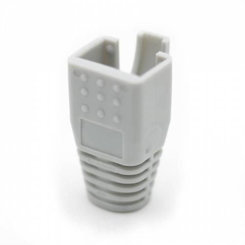 Filonline Rj-45 Kılıf RJ-45 Konnektör Koruyucu Kılıf RJ-45 Cover RJ45 Plastik Kılıf Gri 25'li Paket