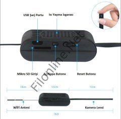 FİLONLİNE MİNİ WIFI KAMERA FULL HD 180P BEBEK BAKICI TUYA MİKRO KAMERA  VİDEO KAYDEDİCİ MODÜL