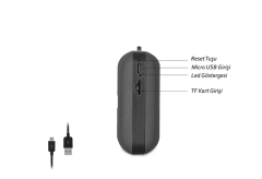 Mikado Md-22Bt SD-FM Destekli Bluetooth Şarjlı Hoparlör ( Siyah )