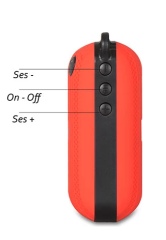 Mikado Md-22Bt SD-FM Destekli Bluetooth Şarjlı Hoparlör ( Kırmızı )