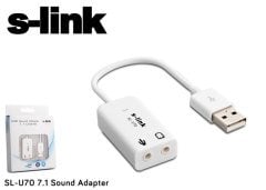 S-LINK SL-U70 ADAPTÖR USB SES KARTI ÇEVİRİCİ 3D 7.1 SOUND SES KARTI ÇECİRİCİ ADAPTÖR