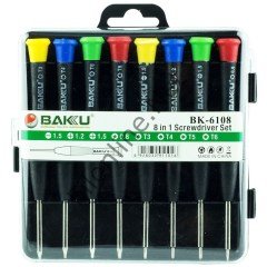 BAKU BK-6108 HASSAS TORNAVİDA SETİ 8'Lİ 