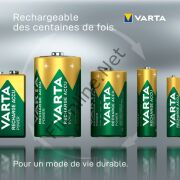 VARTA 9V ŞARJ EDİLEBİLİR PİL 200 MAH READY-TO-USE REACHARGE ACCU POWER