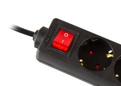 S-Link SPG8-3 Akım Korumalı 3'lü 3 Metre Çocuk Kilitli/ Anahtarlı Siyah Priz