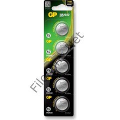 GP CR2032 3V LİTHİUM 5'Lİ KARTELA PİL