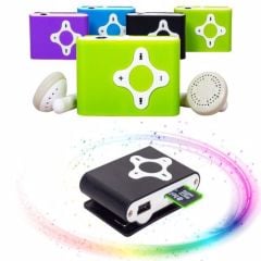 MAGICVOICE MV-19976 HAFIZA KART DESTEKLİ MAVİ  MP3 PLAYER KULAKLIK + USB KABLO MP3 ÇALAR