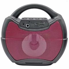 ZQS-1422 TAŞINABİLİR BLUETOOTH KIRMIZI HOPARLÖR BT-FM-USB-TF-AUX-MP3 TWS İŞLEVLİ 1500MAH  HOPARLÖR