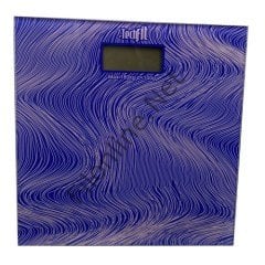 TECHFIT TF-1053 DİJİTAL KİŞİSEL BASKÜL MOR  DESENLİ CAM BANYO TARTISI 