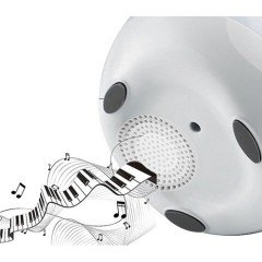 Mikado MD-P15BT Multimedya Bluetooth/TF Piyano Çiçek Saksı Dokunmatik Müzik Sistemi Speaker Beyaz
