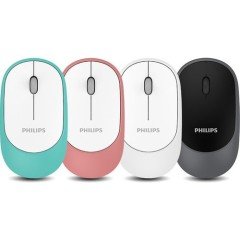 Philips M314 Seri SPK7314 Mouse 1200DPI Sessiz Kablosuz Mouse Yeşil - Beyaz