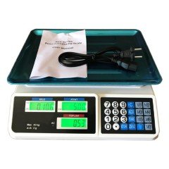 Royal Scale Terazi Dijital Elektronik Terazi Bakkal/Manav/Pazarcı Akülü Hassas Tartı Ekran 40 Kg