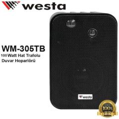 WM-305TB Duvar Hoparlör 100W Hat Trafolu  ( TEK ) ( Siyah )