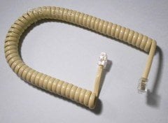 FİLONLİNE TELEFON AHİZE KREM SPİRALLİ KORDON KABLOSU