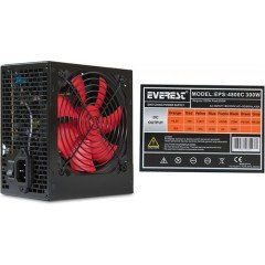 Everest EPS-4800C Power Supply 12CM FANLI   Peak-300W 3*Sata 6+4 PIN Kutulu Power Supply