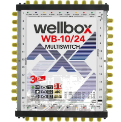 WELLBOX 10/24 UYDU SANTRALİ 10 GİRİŞ 24 ÇIKIŞ SONLU/ KASKATLI FULL HD MULTİSWİTCH UYDU SANTRALİ