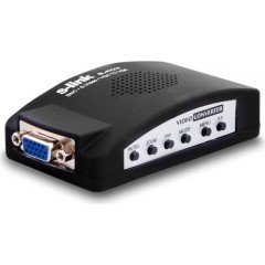 S-Link Sl-Av215 Çevirici Adaptör 200MHz 3D 5V 1A BNC / Video - Vga Çevirici Adaptör