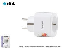 S-LINK SWAPP SL-05 16A AKIM KORUMALI AKILLI PRİZ 2.4 GHZ WIFI TUYA DESTEKLİ PRİZ