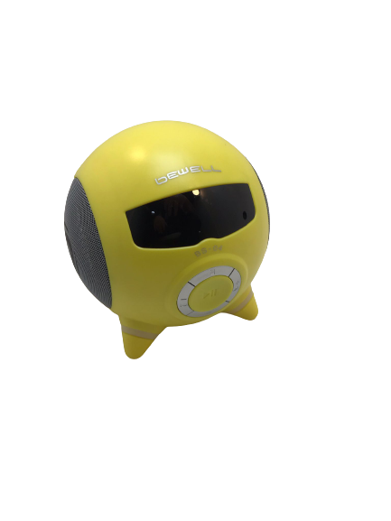 BEWELL BS-04 MÜZİK KUTUSU PANDA FM/USB/SD/MP3 RADYO STEREO SPEAKER MÜZİK KUTUSU SARI