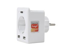 S-LINK SWAPP SL-04 10A AKIM KORUMALI AKILLI PRİZ 2 USB 2.4 GHZ WIFI TUYA DESTEKLI PRİZ