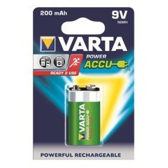 Varta Pil 9V 200 mah Şarjlı Kare Pil
