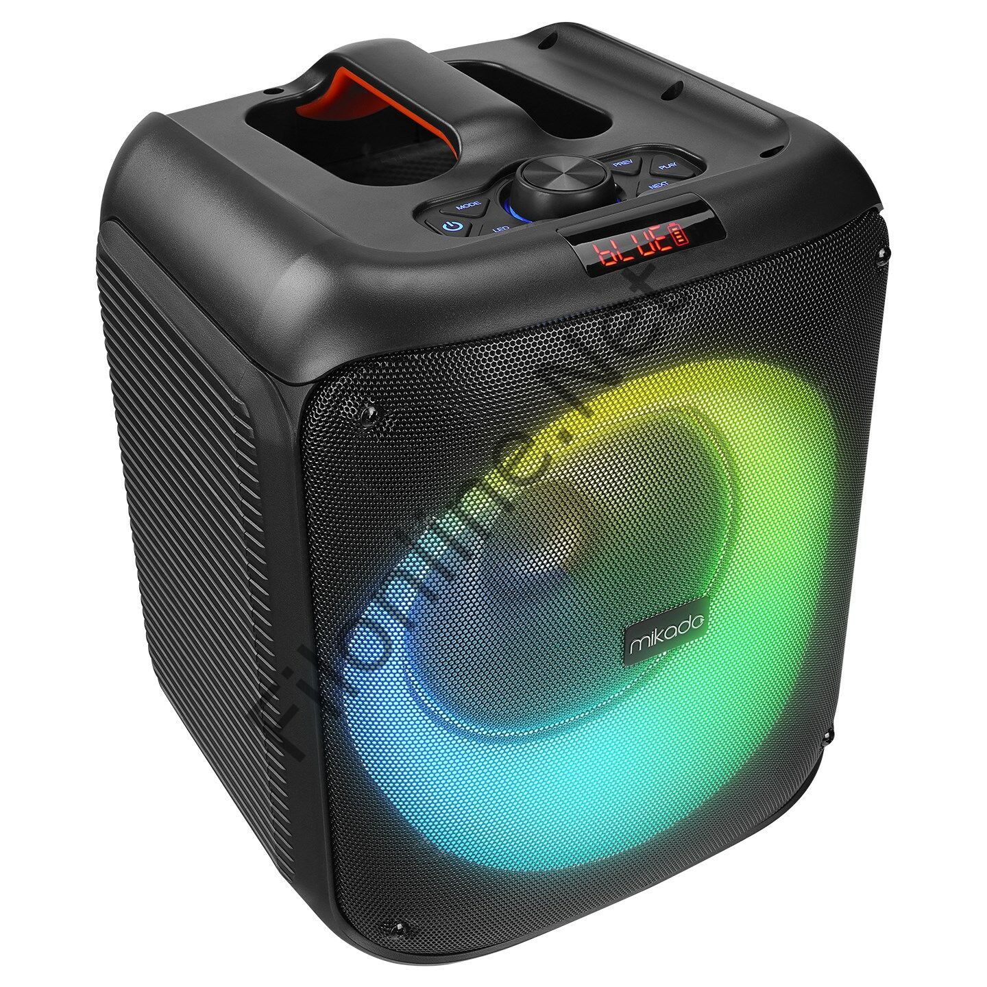 MİKADO MD-BT51 BOMBIX 60W BT/USB/TF/TWS LED IŞIKLI KAFA MİKROFONLU TOPLANTI-PARTİ HOPARLÖRÜ