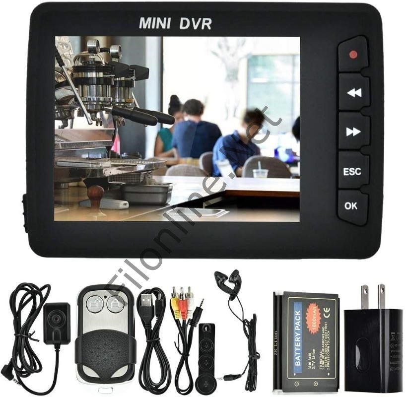 ANGEL EYE KS-650M MİNİ KAMERA VİDEO KAYDEDİCİ ARABA DVR 2.5'' TFT YÜKSEK ÇÖZÜNÜRLÜKLÜ DÜĞME KAMERA 