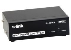 S*LINK SL-BNC8 BNC SPLİTTER 8 PORT 9V 110MHZ VİDEO BNC SPLİTTER