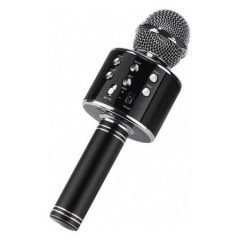 Wster Ws-858 Karaoke Mikrofon Bluetooth Hoparlör Aux Usb Mikro Sd Kart Girişli Siyah
