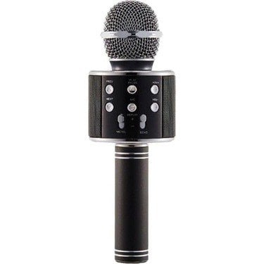 Wster Ws-858 Karaoke Mikrofon Bluetooth Hoparlör Aux Usb Mikro Sd Kart Girişli Siyah