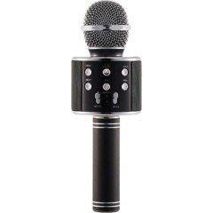 Wster Ws-858 Karaoke Mikrofon Bluetooth Hoparlör Aux Usb Mikro Sd Kart Girişli Siyah