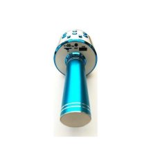 Wster Ws-858 Karaoke Mikrofon Bluetooth Hoparlör Aux Usb Mikro Sd Kart Girişli Mavi