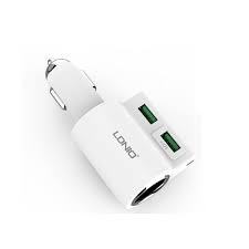LDNIO CM10 Araç Şarj Adaptörü 4.2A 2 USB Araç Çakmaklık ve Şarj Adaptörü