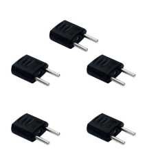 DE-PA 11115 AMERİKAN PRİZ ÇEVİRİCİ USD TO EU FİŞ ÇEVİRİCİ (SİYAH) (5li)