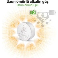 GP A76 LR44-V13GA DÜĞME PİL 1.5V TEK KULLANIMLIK DÜĞME ALKALİN  PARA PİL 5 ADET DÜĞME PİL