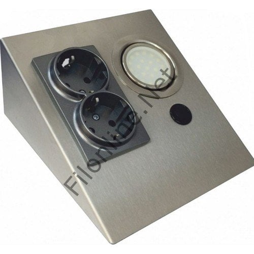CATA CT-5110 TEZGAH ALTI ÇİFT PRİZLİ AYDINLATMA BEYAZ IŞIK 