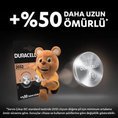 DURACELL 2032 PİL 3V 5'Lİ DÜĞME PİL LİTYUM PARA PİL