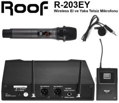 ROOF R-203 WIRELESS EL+YAKA MİKROFON SİSTEMİ