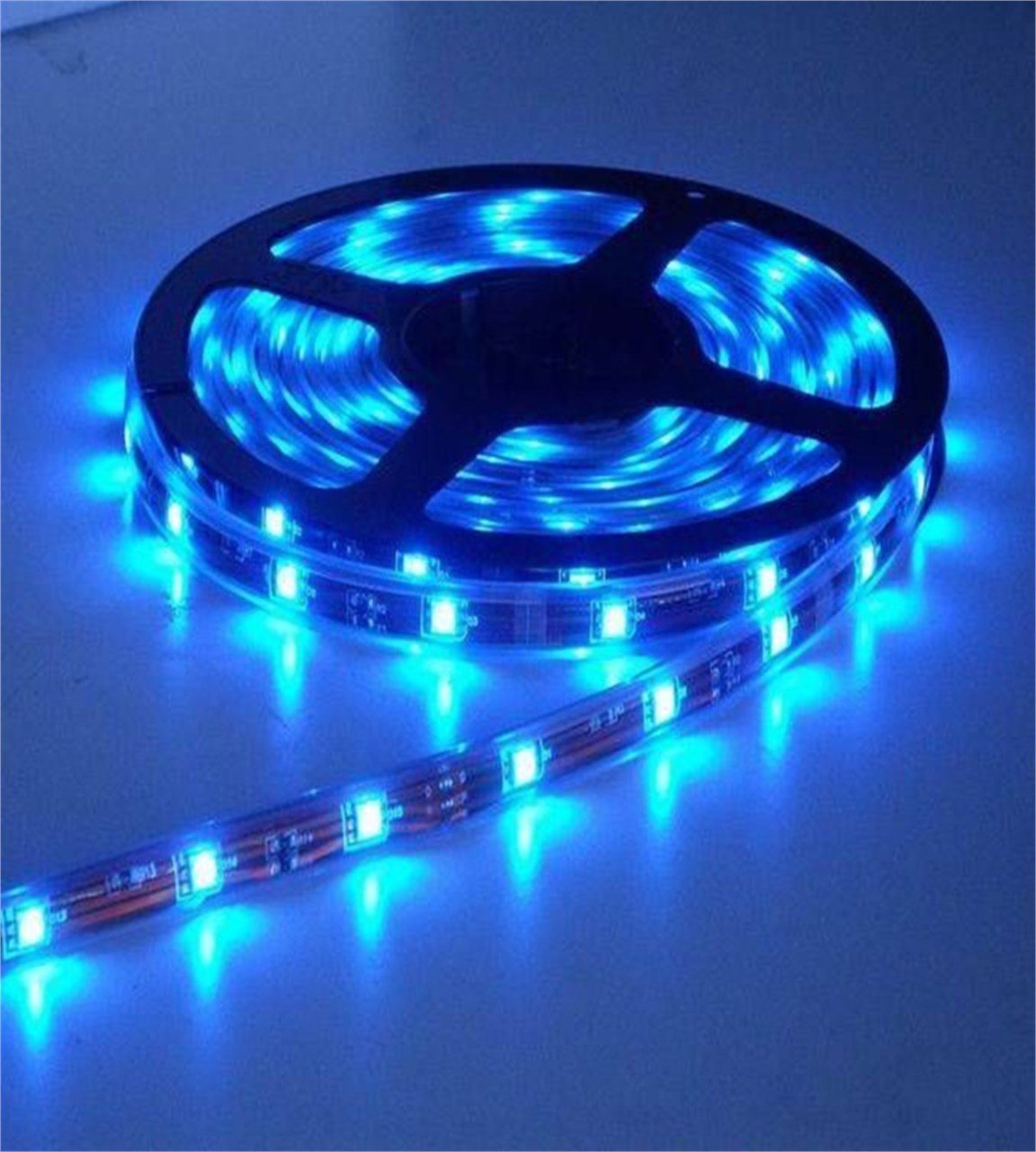OOKAY 5630 ŞERİT LED 5 METRE 8 ÇİPLİ SİLİKONSUZ MAVİ ŞERİT LED
