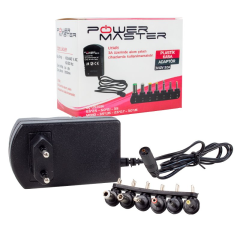 Powermaster PM-18745 3V-12V 3000 mA Çok Uçlu Kademeli Adaptör