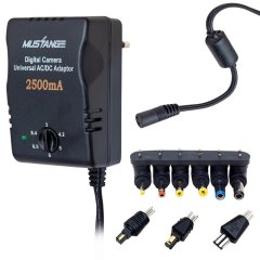 Mustang MS2500D 3 Volt – 8.4 Volt 2500 mA Çok Uçlu Ayarlı Kademeli Adaptör